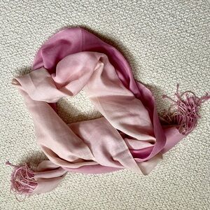 🌸 Captiva Ombre Pashmina Shawl – Pink Gradient Wool Scarf